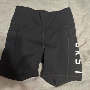 LSKD Women's Black Bike Shorts
